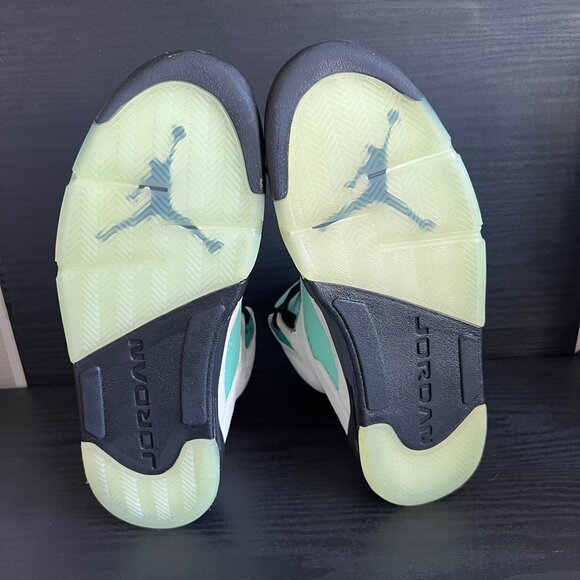 Air Jordan 5 Retro Sneakers Men’s Sz 11 Island Green Reflective CN2932-100 - Picture 7 of 10